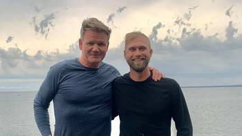 Dusty Klifman with Gordon Ramsay